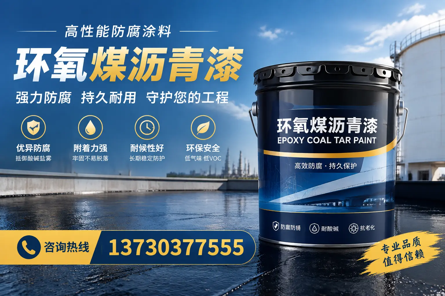 环氧煤沥青漆的耐久性分析，适合昆明的使用场景